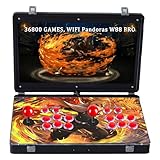 RegiisJoy 36800 in 1 Metal Box Arcade Game Console, 22-inch HD Screen Portable 3D WiFi Pandoras Box W88 pro Retro Video Game Machine, Search Hide Save Load Pause Game