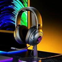 Razer Kraken V3 X USB - Kabelgebundenes USB-Gaming-Headset (Ultra leicht mit 285g, Triforce 40mm Treiber, HyperClear Kardioiden-Mikrofon, 7.1 Surround Sound, Chroma RGB) Schwarz – Ansicht 2