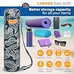 UDANA Yoga Mat Bag & Carrier - Fits Extra Thick Mats & Pilates Equipment - Heavy Duty Canvas Holder with 3 Pockets - Adjustable Shoulder Strap - Full Zip - Image 2