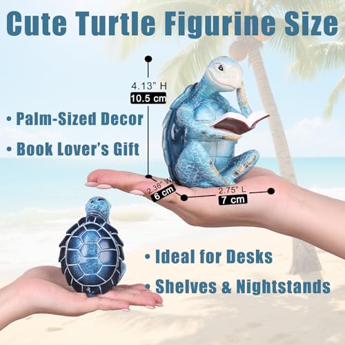 Figurita Decorativa Tortuga Marina de Resina para Hogar miniatura 3