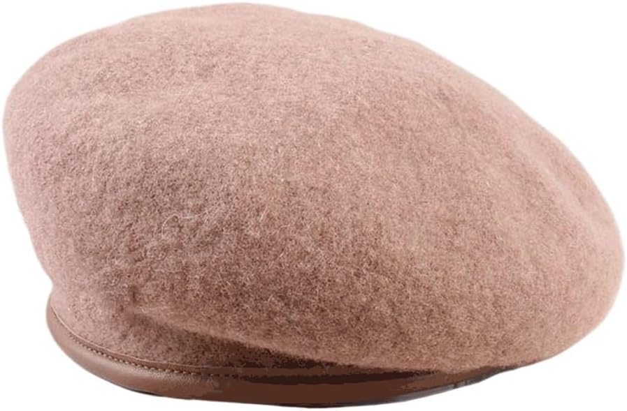 HBJWOV Women Berets Warm Winter Hat Retro Plain Beret Solid Color Matched Autumn Caps