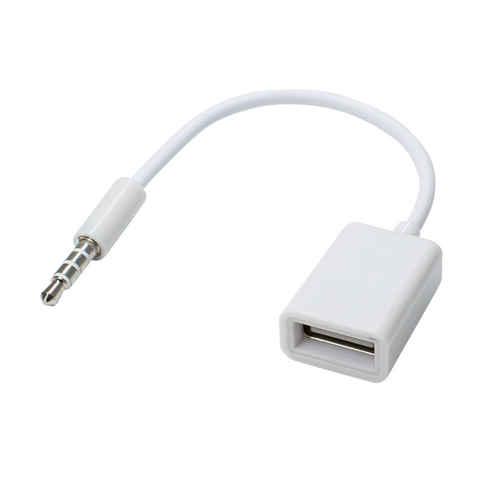 車用品 AUX 変換ケーブル コンバーターケーブル ホワイト 15cm 2点 Amazon.co.jp: カーアクセサリ AUX端子からUSB 3.5mmオスAUX