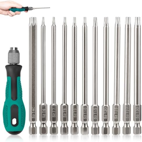 QUARKZMAN Innensechskant Bits Set - 5-teilig 3mm H3 S2 Stahl