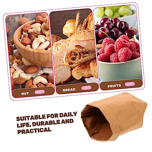 ORFOFE Saco De Papel Kraft De Frutas Bolsa Para Organizar Em Papel Kraft Saco De Armazenamento De Pr