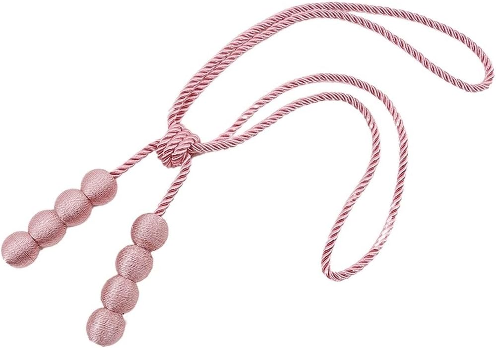 FMURY Curtain Strap Bind Ball Bind Rope Hang Ball Hand Woven Curtain Buckle Hanging Ball