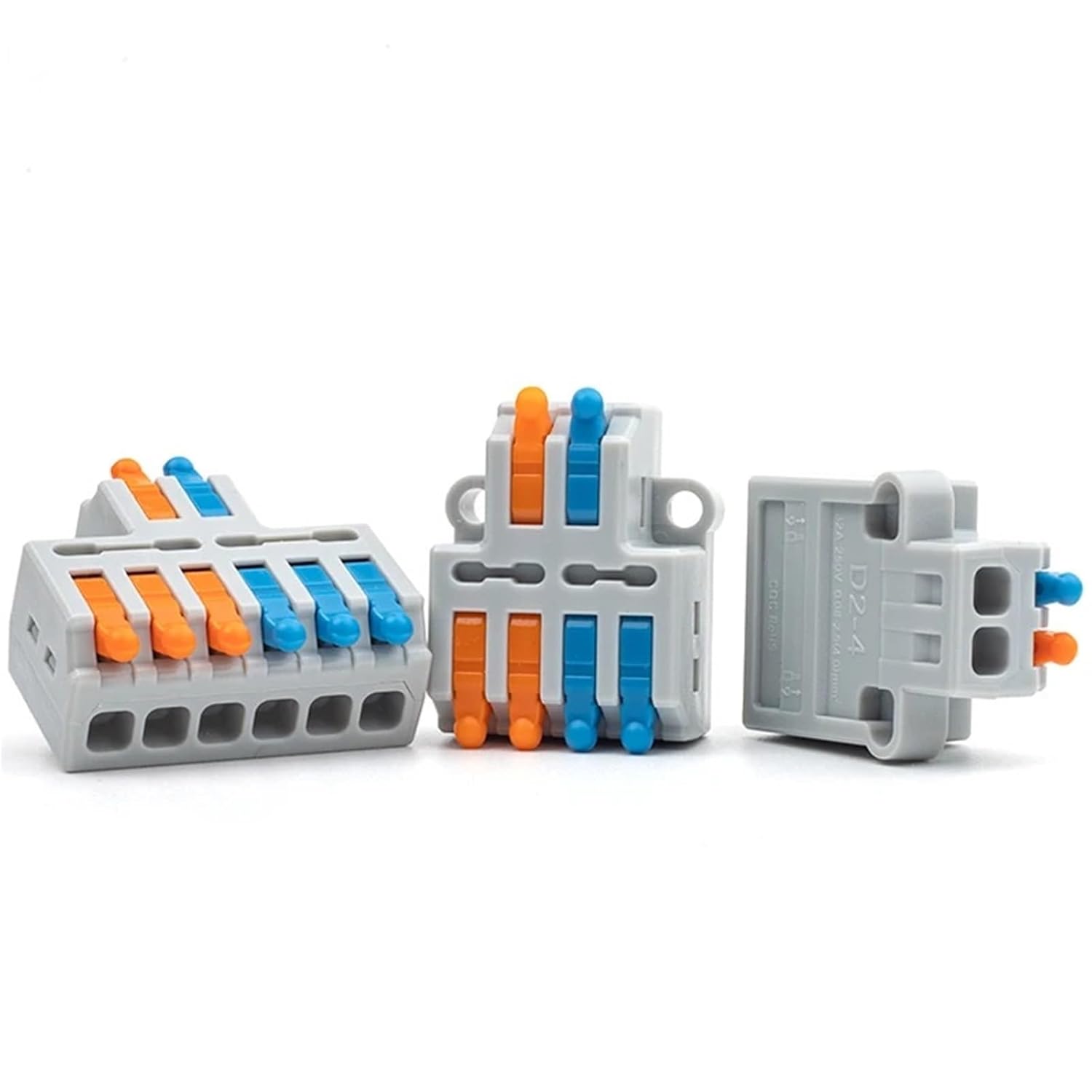 Lever Fast Wire Connectors Connect Electrical Universal Splicing Compact Inline Push-in Home Terminals Block 412/413 SPL 5Pcs(SPL-102)