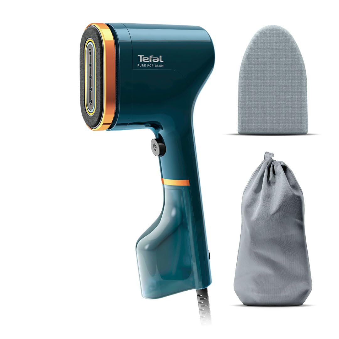 Tefal Pure Pop Glam Garment Steamer – Quick, Easy, Perfect for Travel, 15 Second Heat-Up, 20g/min Steam, DT2050G0