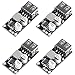 Greluma 4 Stk USB Abwärtswandler, DC-DC Abwärtsmodul 4,5-32 V 12 V 24 V bis 5 V QC 3,0 Lademodul Spannungsversorgung Spannungsregler Volt-Transformator Platine