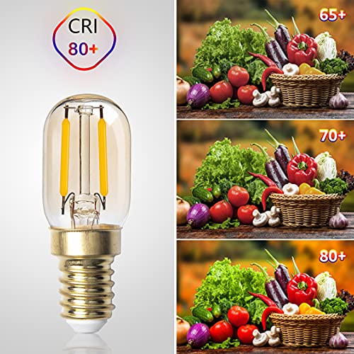 DoRight 6 stuks E14-filament, kandelaarlampen, 2 W, LED-gloeilamp, T22, dimbaar, vintage barnsteenglas, buislamp… - Afbeelding 7