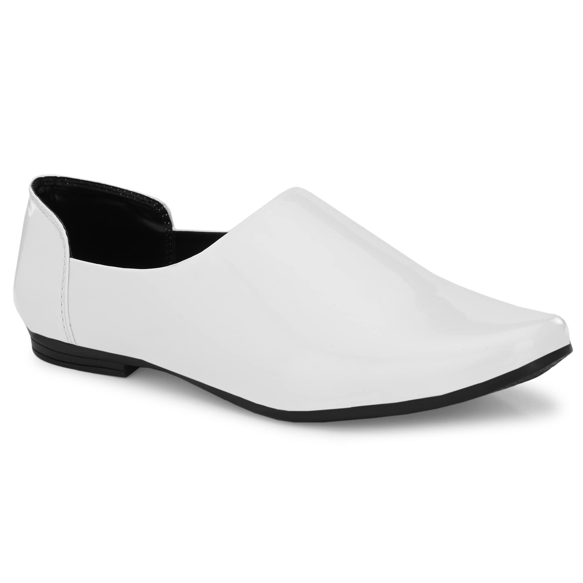 GELLWOJ Stylish Branded Casual Ethnic Nagra/Mojaris/Jutti Formal Shoes for Mens with Lightweight Sole (White, Numeric_7) (B0BQZXXB48) Amazon Price History, Amazon Price Tracker