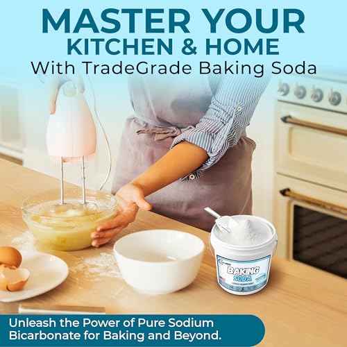TradeGrade Pure Baking Soda Powder (1 Gallon) Food-Grade Sodium Bicarbonate Powder for Cooking, Cleaning & Deodorizing - Thumbnail 3