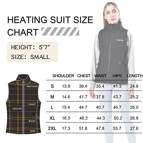 Uupalee Women's Heated Vest With Included Battery Pack S #TOP5