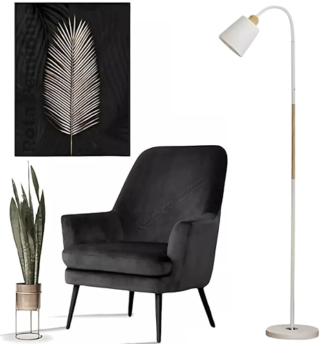 Luminária Abajur De Chão Pedestal Articulada Flexível 1,60m Escritório Estilo Clássica Iluminação Direcionável, Design Sofisticado e Máximo Conforto Visual (Branco Claro)