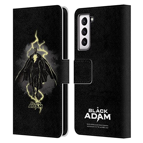 Housse Black Adam Samsung S21 FE portefeuille cuir pour le quotidien