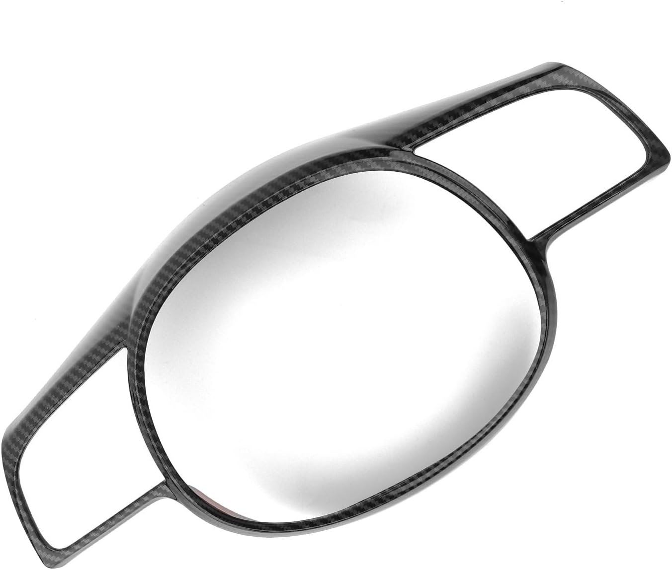 Carbon Fiber Style ABS Steering Wheel Cover Trim Interior Decor Stickers Compatible with Hyundai Ioniq 5 2022-2023 Ioniq 6 2023-2025 Accessories(A)