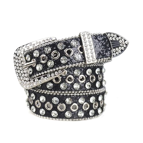 DBFBDTU Adjustable Belt For Jeans Glitter Belt Cowgirl Teen Girls Jeans Skirt Belt