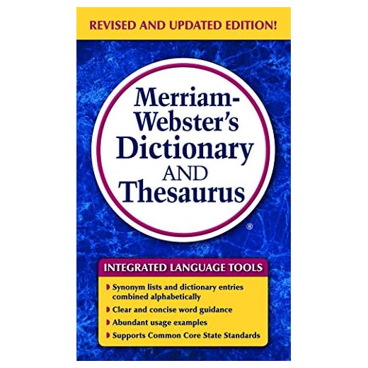 Merriam-Webster's Dictionary and Thesaurus, Mass-Market Paperback