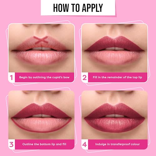 Image of SUGAR POP Ultrastay Matte Transferproof Pack of 3 - Bold Shades | Enriched with Vitamin E | Smooth Glide | Waterproof & Longlasting | 12gm