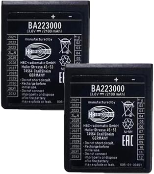 2pcs HBC BA223000 2100mAh 6V Rechargeable Battery