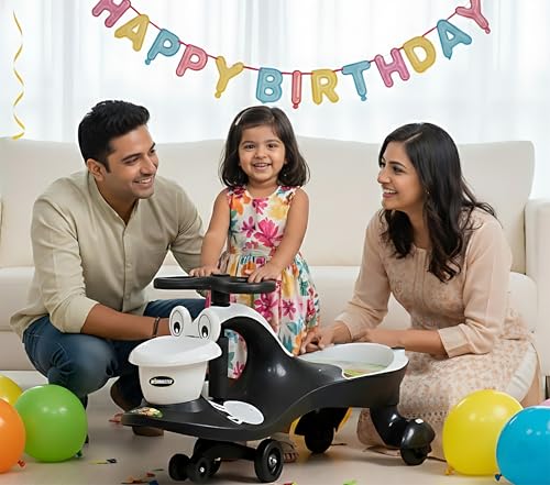 Image of Wishmaster Swing Magic Panda Car for Kids, Twister Ride on, Non Battery Operated Baby Push Rider Without Music & Light | Self-Balancing Twist Steering | Age 2-8 Years