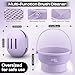 Makeup Brush Cleaner Mat 3 in 1 and Makeup Sponge Holder set - Make Up Brush Cleaner Cleanser and Make Up Sponge Holder - Limpiador de Brochas de Maquillaje (Purple)
