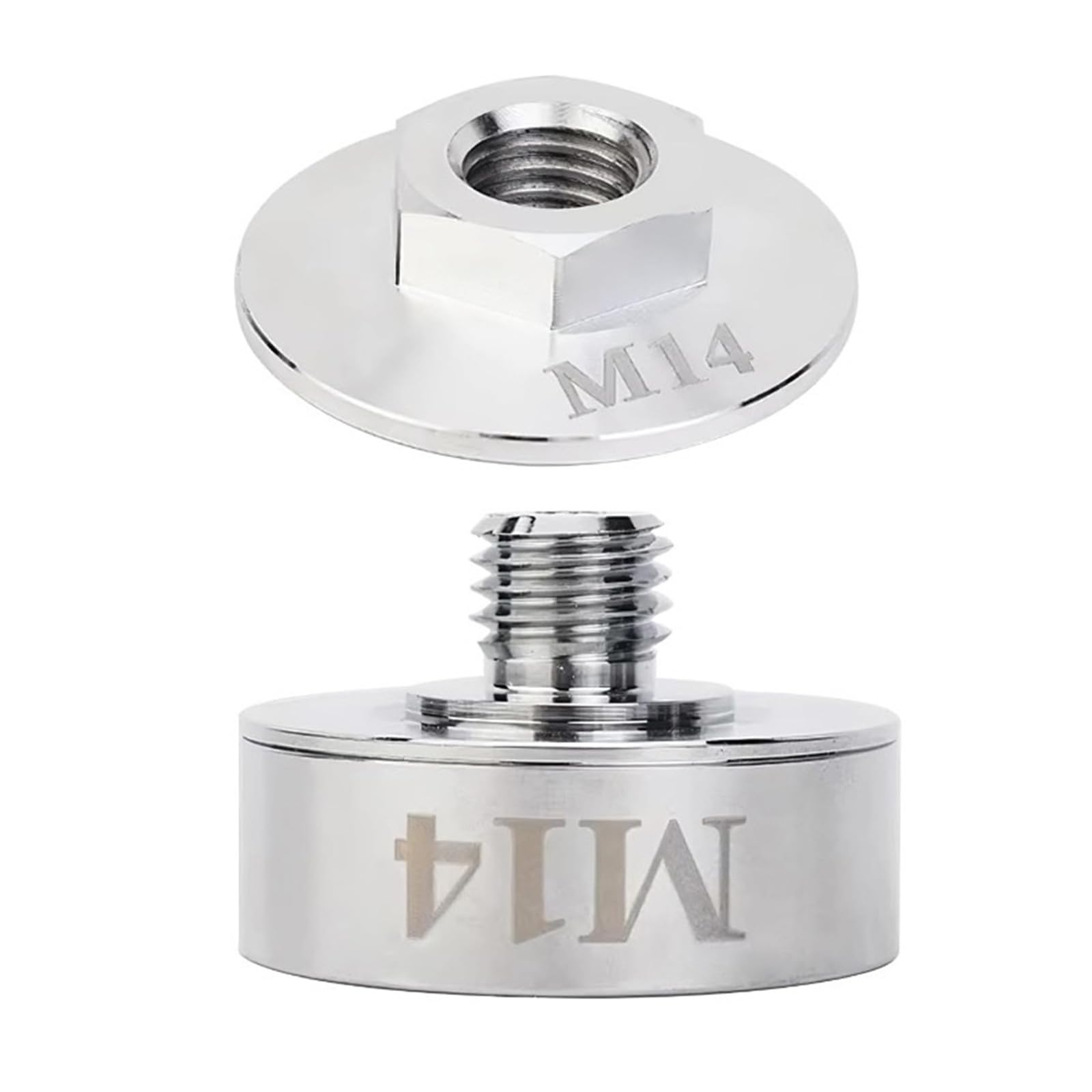 YHAILI M14 Grinder Adapter Set Steel Arbors With Locking Nut For Quick Releases Locking Mechanism