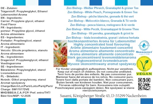 Aroma Zen Bishop de melocotón blanco y granada vegano de 100ml 4