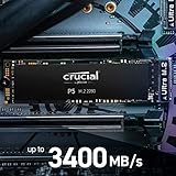 Crucial P5 CT2000P5SSD8 Disco Duro S lido Interno SSD de 2 TB 3D NAND NVMe PCIe M 2 2280SS 