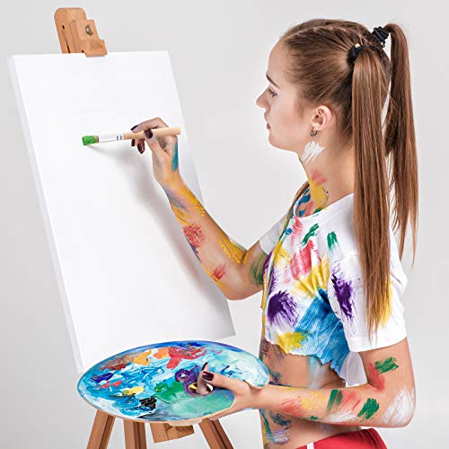 6 Pieces Wooden Stencil Brushes Pure Natural Bristle Template Paint Brushes Painting Bristle Brushes For Acrylic Oil Watercolor Art Painting Stencil Project Diy Crafts, 6 Sizes #TOP5