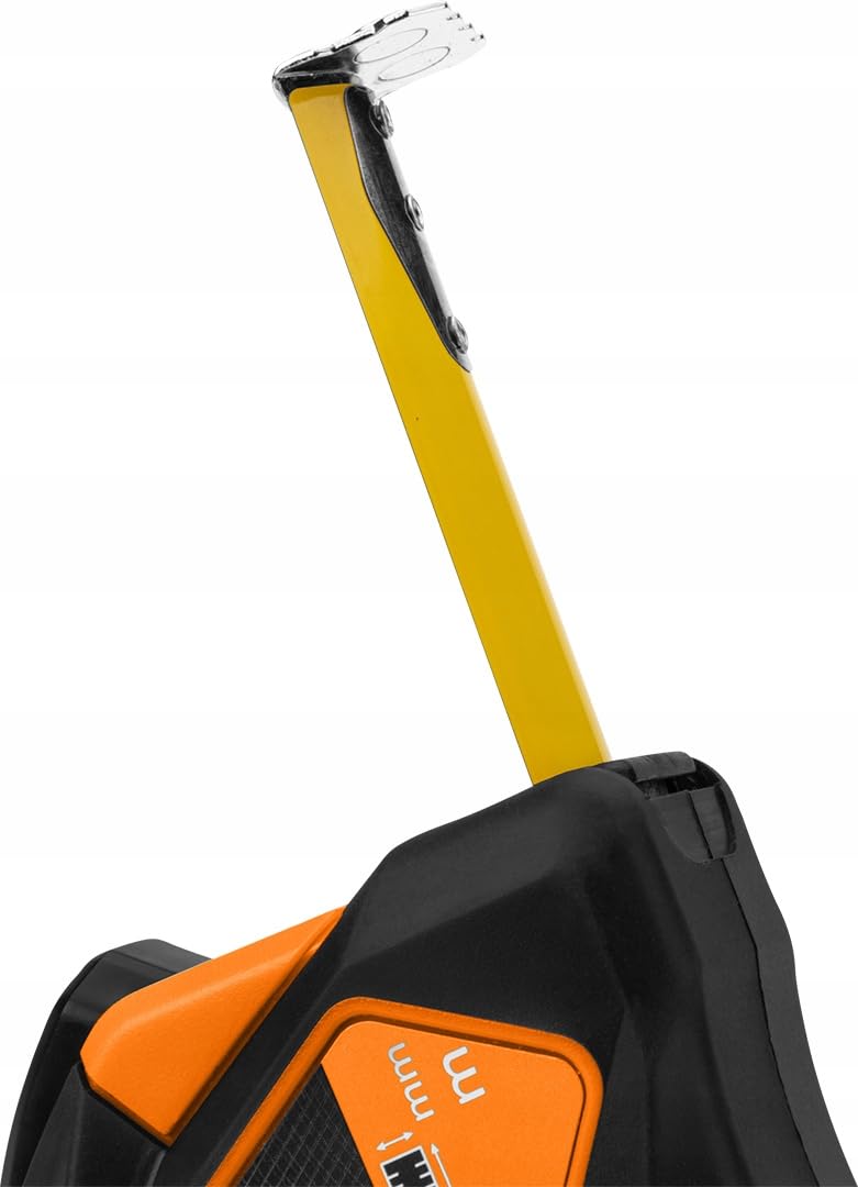 NEO TOOLS Profesjonalna taśma miernicza 3 m – nylonowa taśma stalowa – haczyki magnetyczne – przyciski zatrzymania – automatyczne zatrzymywanie taśmy – szerokość taśmy 16 mm – dokładność MID