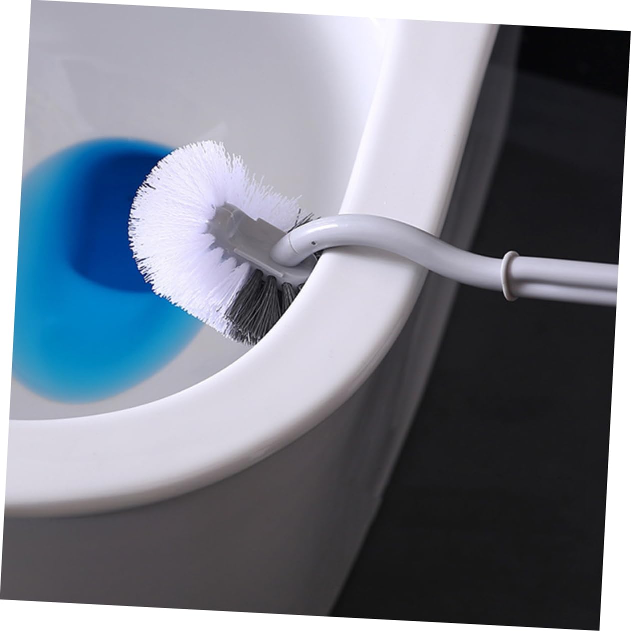 Gatuida 6piezas Escobilla De WC De Mango y Diseño Colgante para Limpieza Eficaz Baños Herramienta De Limpieza Sin Esquinas Muertas para Hogar y Hoteles