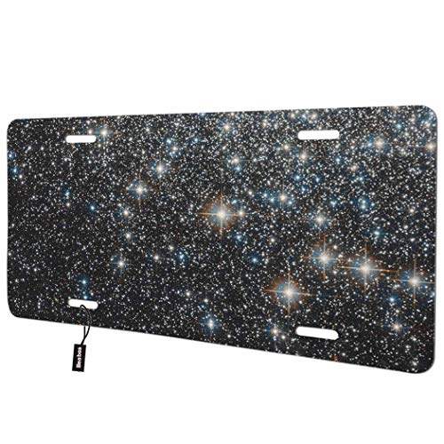 Beabes Starry Sky Front License Plate Cover Galaxy Stars Lighthouse Night Decorative License Plates For Car,Aluminum Novelty Auto Car Tag Vanity Plates Gift For Men Women 6X12 Inch #TOP29