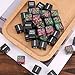 48pcs Abilities Keywords Counter Dice, Acrylic Creature Stats Buff Loyalty Dice Tokens Bulk with Velvet Pouch Magic Life Counters Set for MTG TCG RPG Card Gaming Accessories