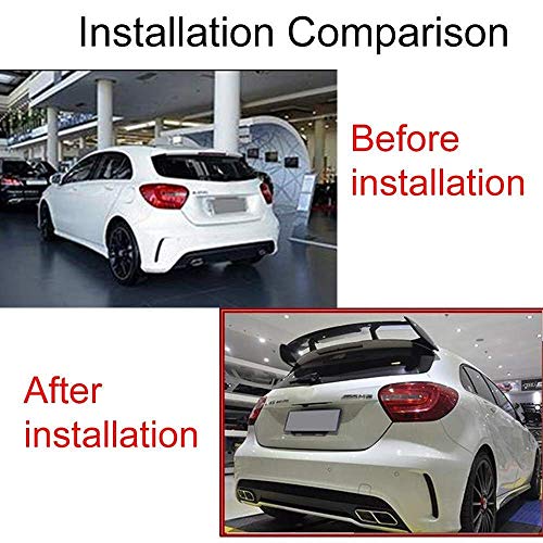 XTT Suitable for Mercedes-Benz A-Class W176 A160 A180 A200 A250 A45 Amg Style 2013-2018 Car Rear Spoiler Wing Lip