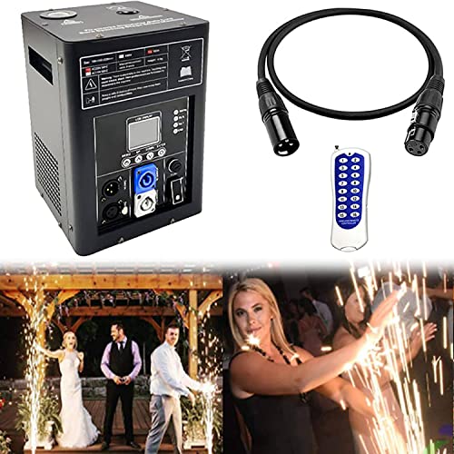Preisvergleich Produktbild EXCORN Pyrotechnikmaschinen 600W Feuerwerksmaschine, Kaltfunkenmaschine, für Spezialeffektmaschinen-Feuerwerkssimu... für Hochzeitsfeiern, Feiern und Bühnen mit DMX 512-Fernbedienung