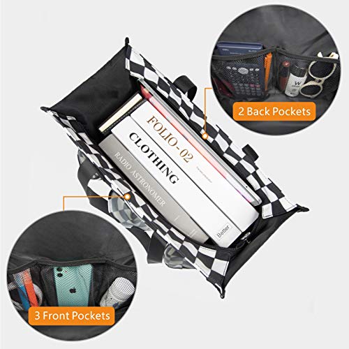 Image of TOPDesign Utility Water Resistant Tote Bag with 13 Pockets, Top Zipper Closure & Thick Bottom Support, for Working Women