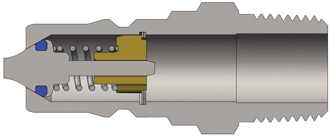 Dixon 1/2" ISO-B NIPPLE,3/4"NPTF, 303SS 100094-4-6 (2740804C)