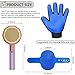 GJEASE Cat Grooming Glove Brush,Self-Cleaning Slicker Pet Brush for Short and Long Haired pats,Dog Bath Brush for Shedding and Grooming,Removes Loose Hair and Tangles,Promote Circulation