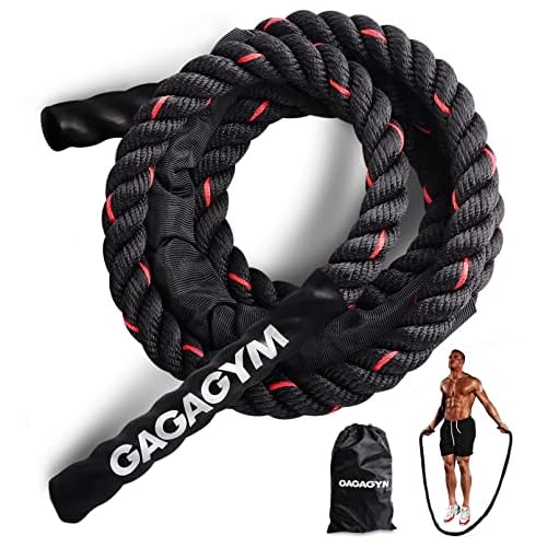 Weighted Jump Rope for Fitness – 9.8ft Heavy Battle Ropes for Exercise, 3LB Workout Rope for Women & Men, Skipping Rope For Gym Training, Home Workout