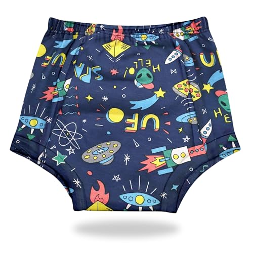 Image of Baby Padded Underwear - Soft Cotton Potty Training Pants for Toddlers, Washable & Reusable, Leak-Proof Training Underwear for Boys & Girls