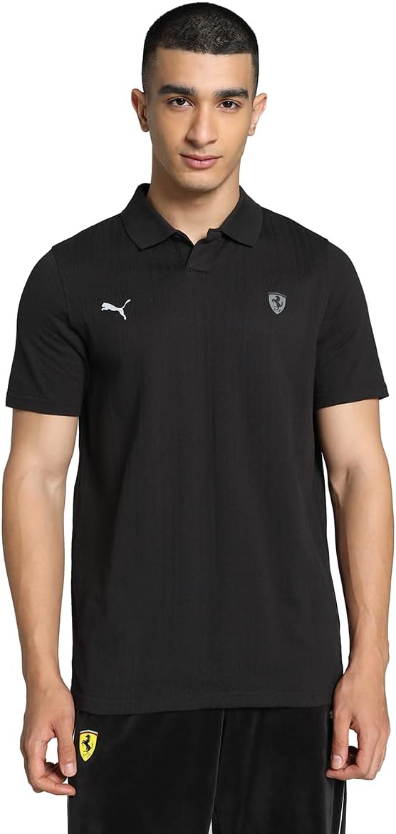 PUMA Ferrari Style Polo Jacquard Polo Tişört Unisex Yetişkin