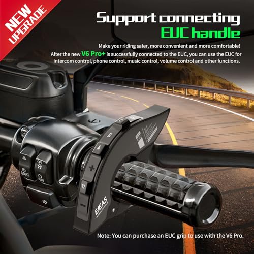 Intercomunicador Casco Moto EJEAS V6 Pro+ Bluetooth 5.1 Interfaz Tipo C 6