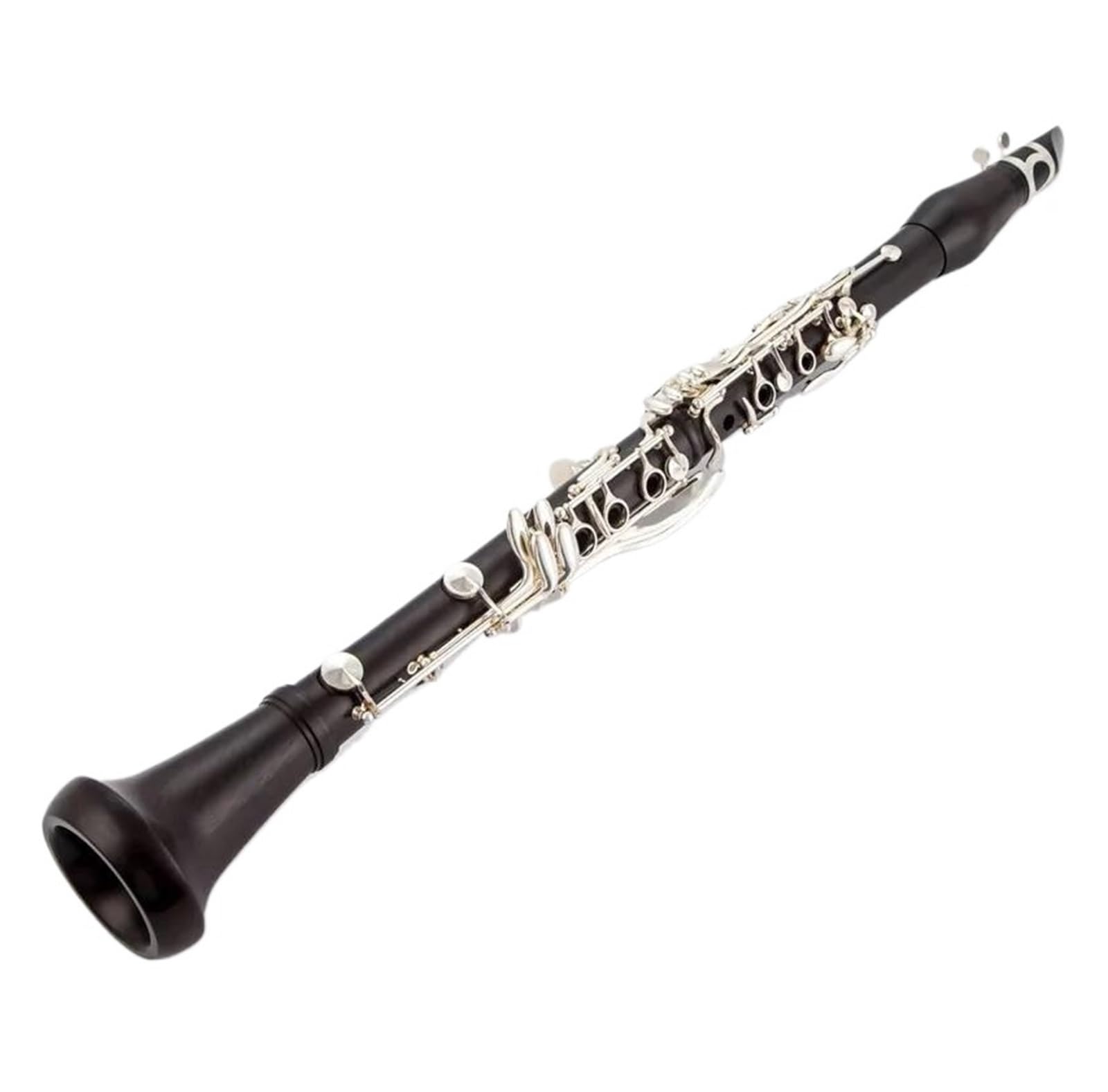 clarinete Cuerpo de baquelita fagot profesional niquelado/buen sonido 26 teclas llave de níquel plateado clarinete bajo en tono c