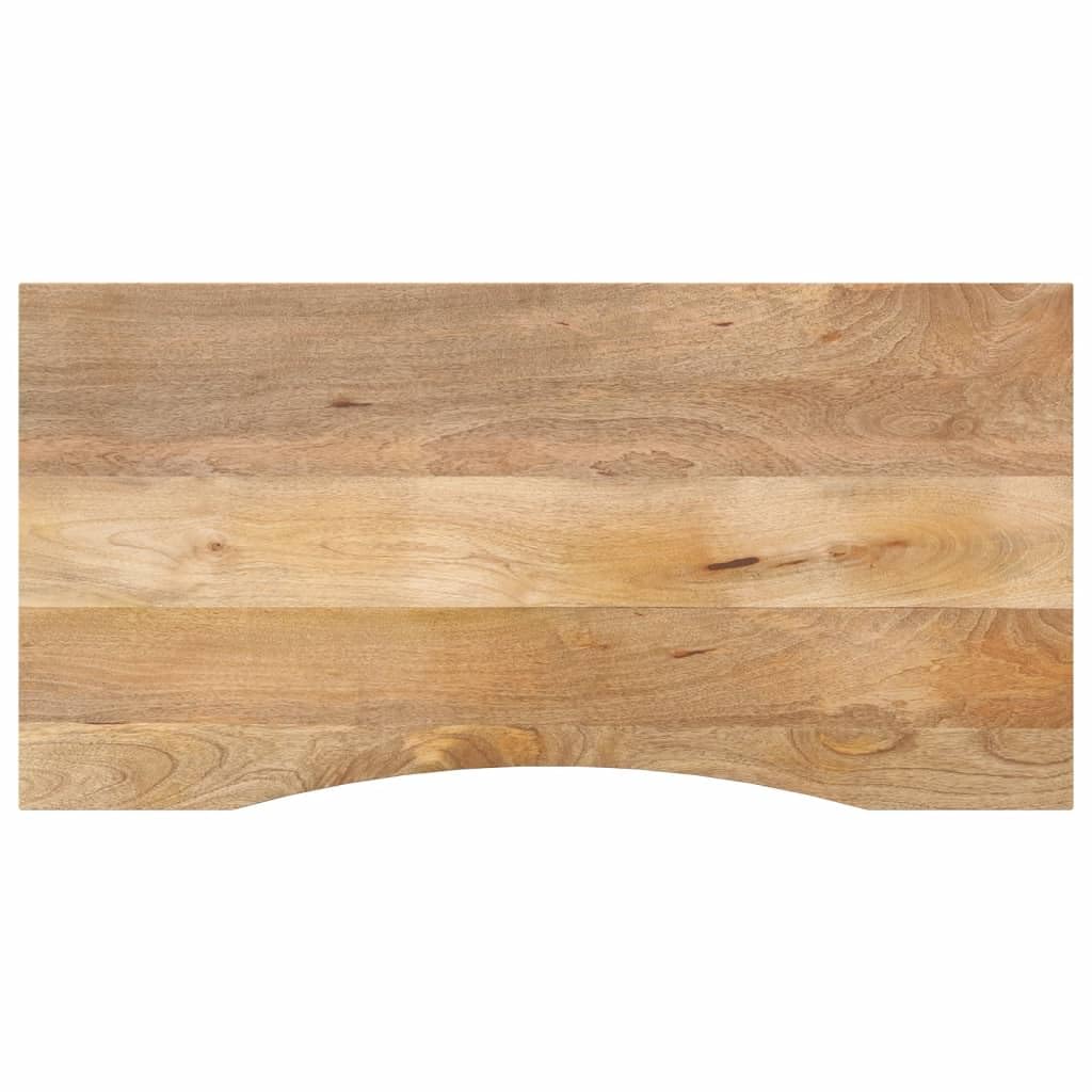 Piano da scrivania in legno massiccio di mango, 110 x 50 x 2,5 cm