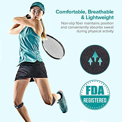 Knee Brace Patella Strap 2 Pack for Pain Relief, Running, Hiking, Trekking, Biking and Other Sports, FDA Registered by Sable - Thumbnail 5