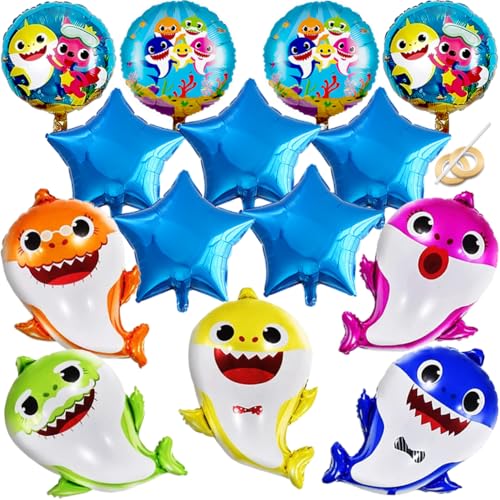 GRAME Shark Birthday Party Decorations for Boys and Girls, 26” Ca...