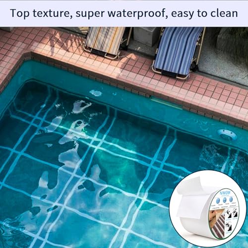 Image of Clear Anti Slip Tape for Stairs & Bathtubs, 4 inch x50FT Non-Skid Transparent Grip Tape - Soft PVC Safety Traction for Bare Feet, Pool Decks, Boats, Shower Floors