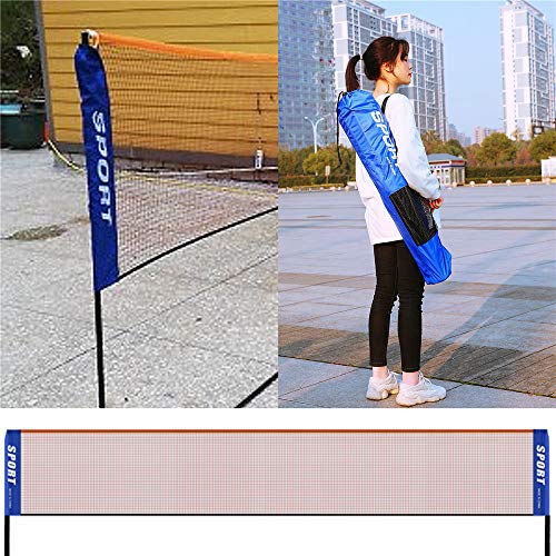 image for AKOZLIN Portable Adjust Height 2.8-5ft Badminton Net Set,10ft Wide Ava