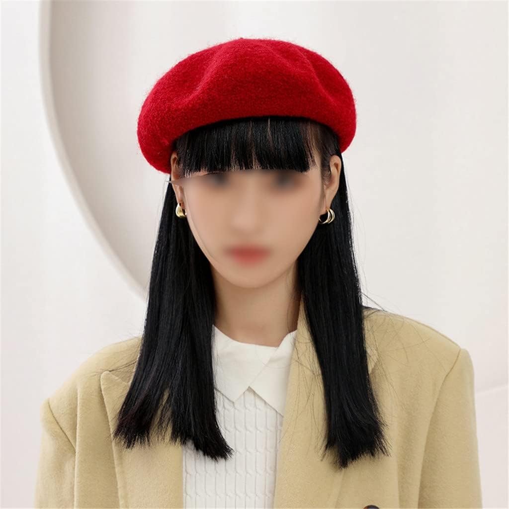 Hat Women's Autumn Winter Korean Japanese Bud Strong Shrink Wool Casual Mushroom Solid Color Beret