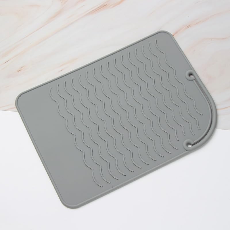 3Pcs Heat-Resistant Hair Tool Mat Non-Slip Surface Protector for Curling & Flat Irons Easy to Clean miniatura 6